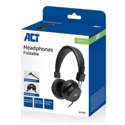 ACT Opvouwbare Stereo hoofdtelefoon met 3,5mm audio-aansluiting